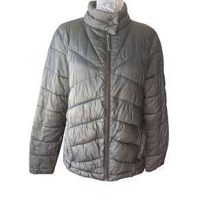 Performance Outerwear Lightweight Puffer Black Quilted Jacket Size Large